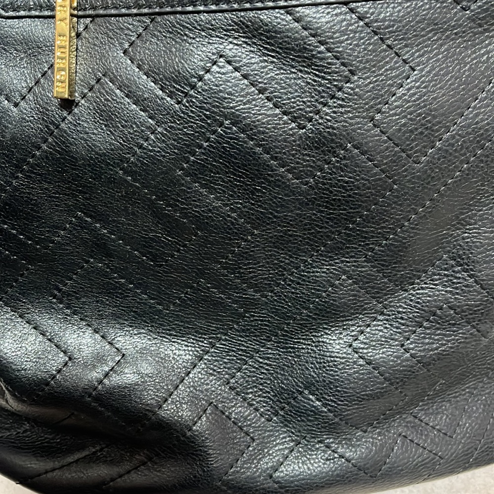 TORY BURCH LEATHER BUCKET BAG - Picture 6 of 6